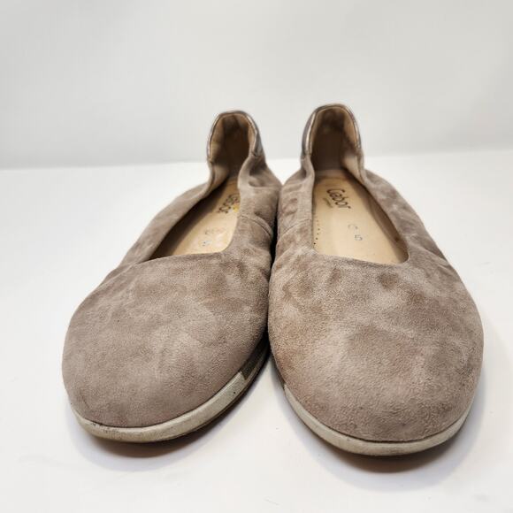 Gabor Women Tan Suede Slip On Comfort Flats Size UK 5 US 7.5 Closed Round Toe - Picture 3 of 8